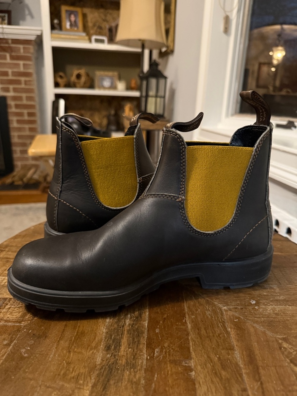 Blundstone 1919 Unisex Mustard Brown Boots 11 - Picture 10 of 14